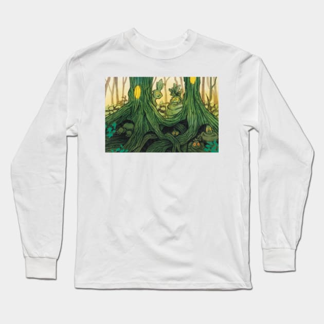 Forest People Long Sleeve T-Shirt by Josslyn-Hagen